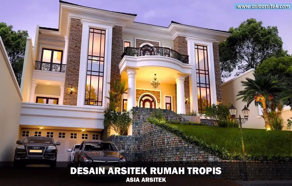 Rumah Tropis Mewah 2 Lantai 730 m²