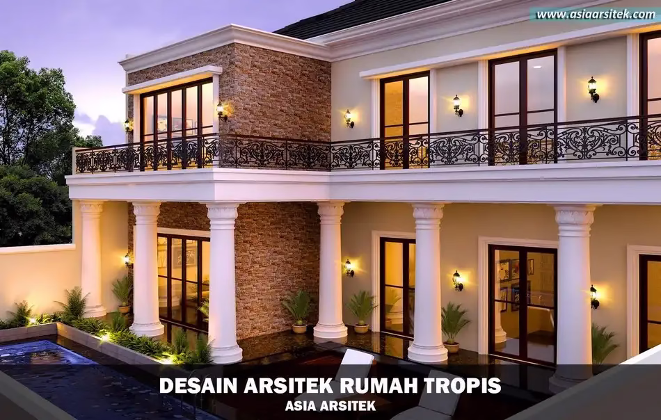 Rumah Tropis Mewah 2 Lantai 730 m²