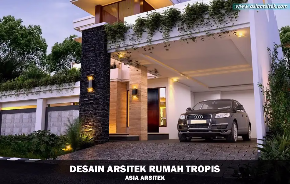Rumah Tropis Modern 12x23 Meter
