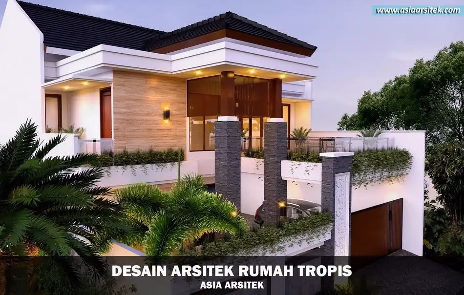 Rumah Tropis Modern 12x23 Meter