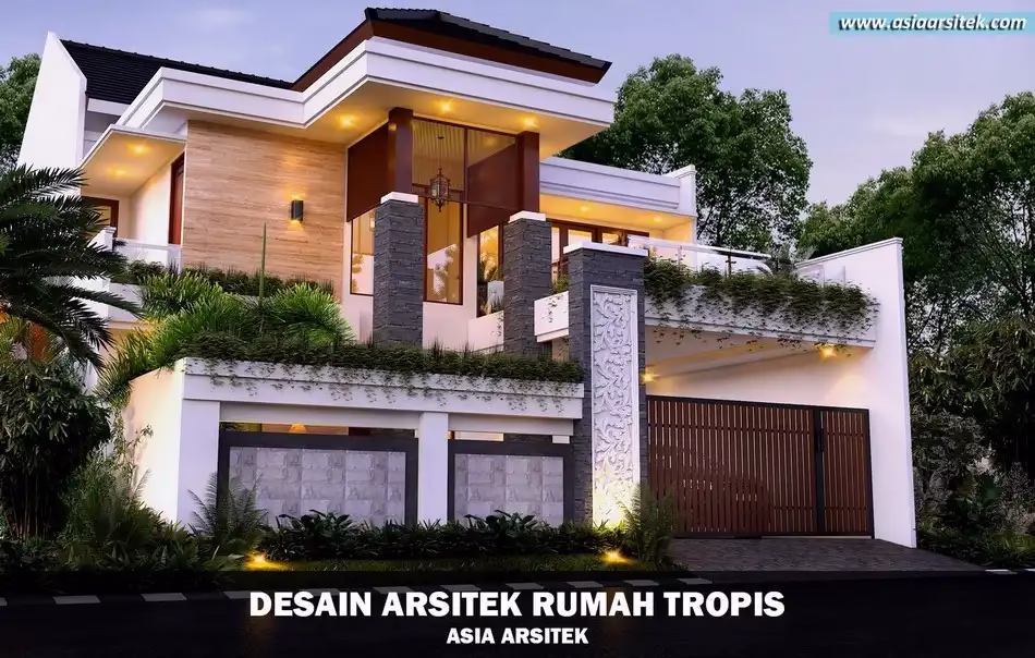 Rumah Tropis Modern 12x23 Meter