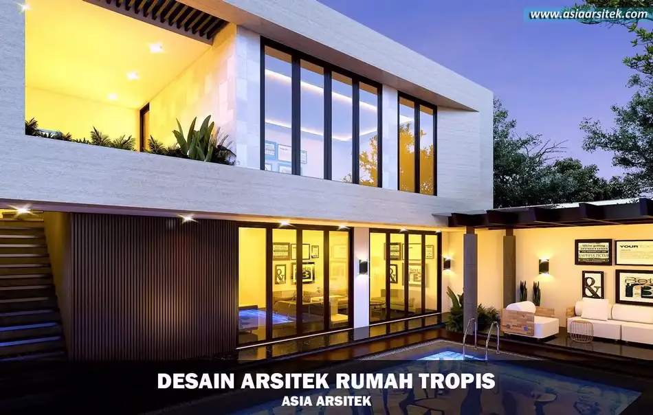 Rumah Tropis Modern 3 Lantai di Makassar