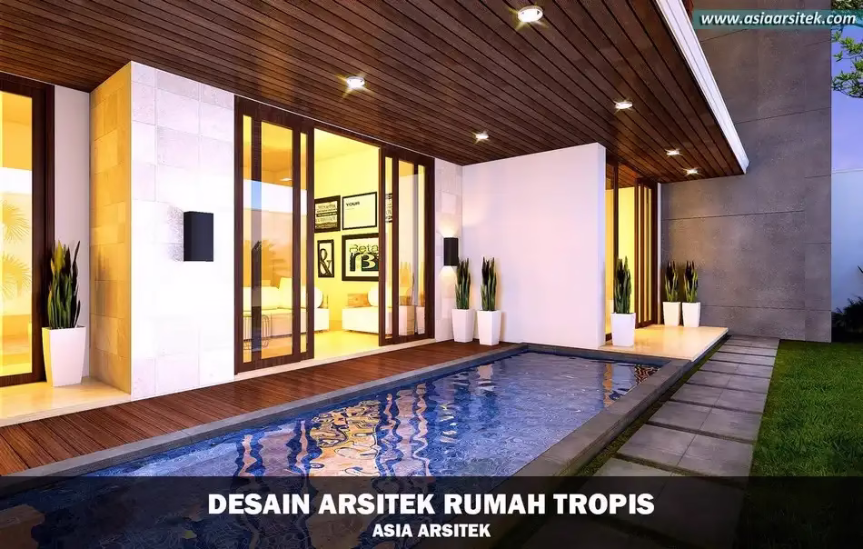 desain rumah tropis modern