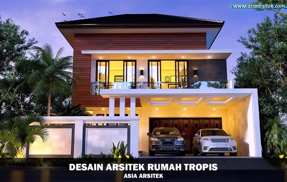 desain rumah tropis modern