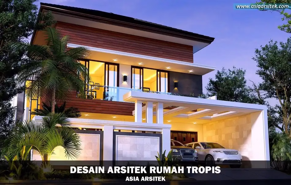 desain rumah tropis modern