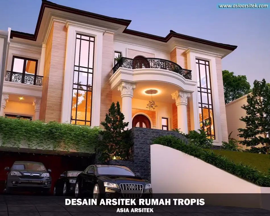 rumah tropis mewah semi basement