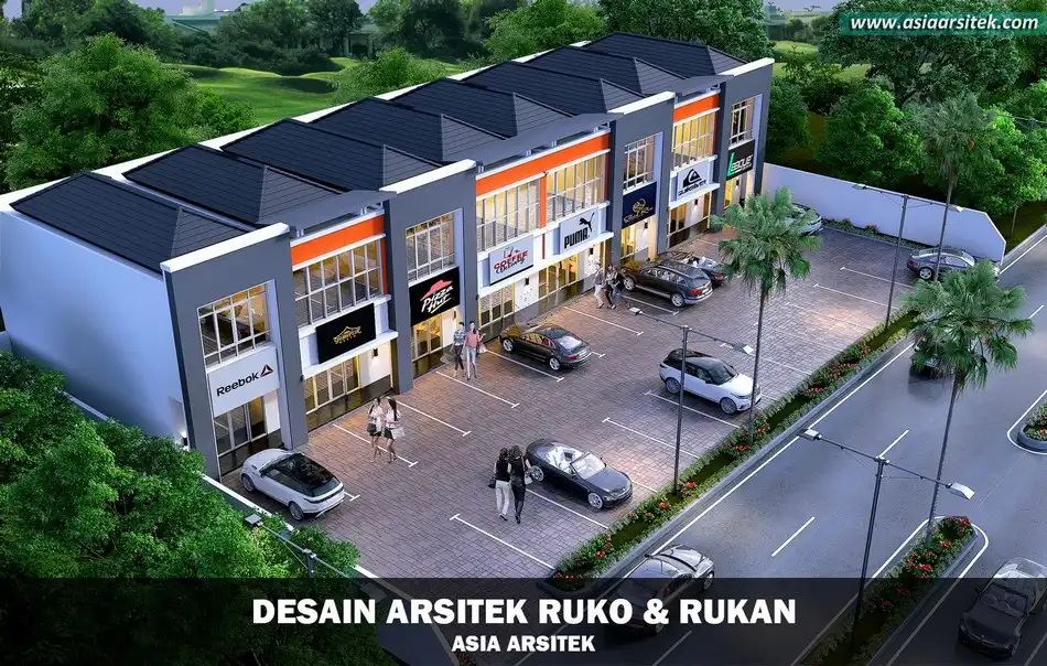 Desain Ruko 2 Lantai Minimalis Sawangan