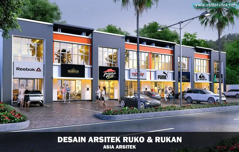 Desain Ruko 2 Lantai Minimalis Sawangan