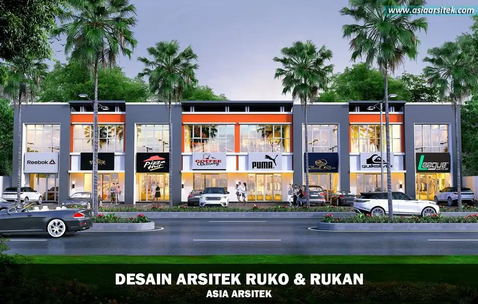 Desain Ruko 2 Lantai Minimalis Sawangan