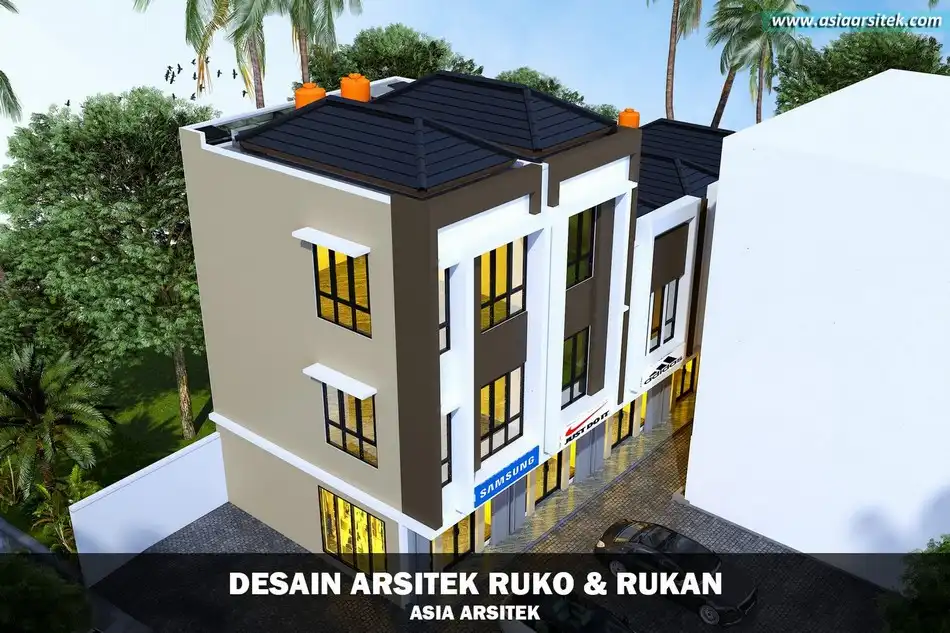Desain Ruko 3 Lantai Pekapuran Depok