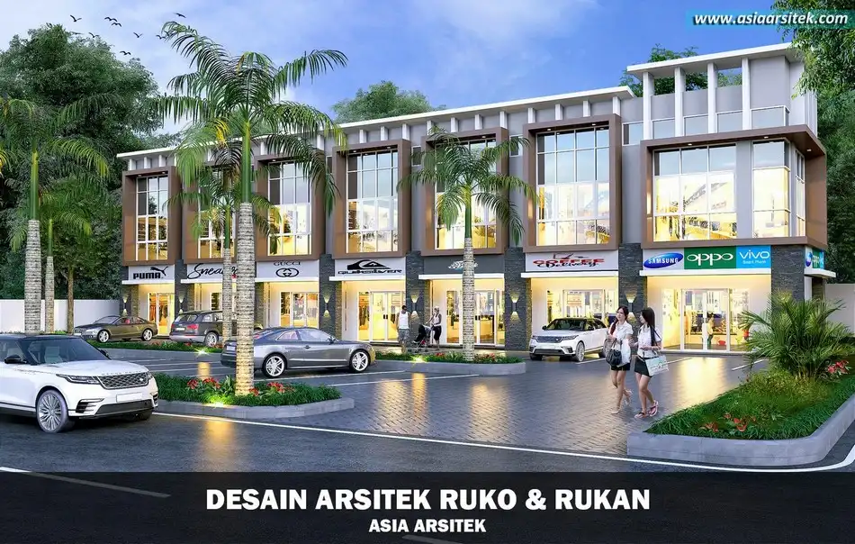 Desain Ruko Minimalis 2 Lantai