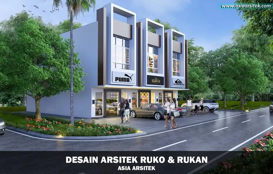 Desain Ruko Minimalis 2 Lantai Bandung