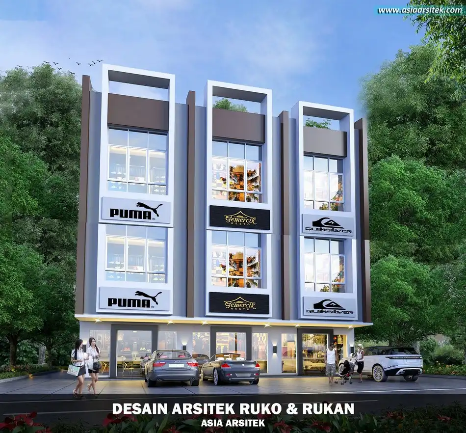 Desain Ruko Minimalis 2 Lantai Bandung