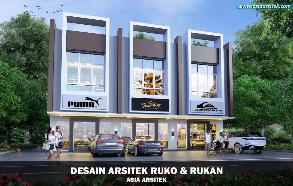 Desain Ruko Minimalis 2 Lantai Bandung