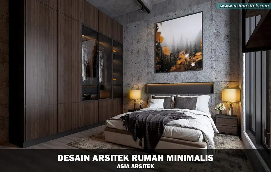 Desain Rumah Industrial 3 Lantai 4 Kamar