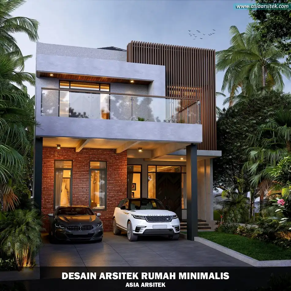 Desain Rumah Industrial 3 Lantai