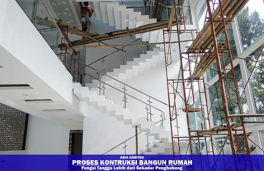 desain tangga rumah 2 lantai minimalis Tangerang