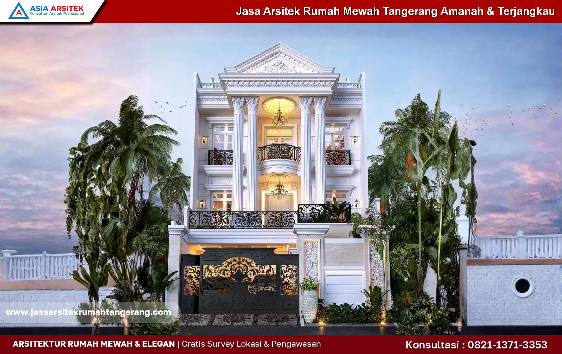 Jasa Arsitek Rumah Mewah Tangerang Amanah & Terjangkau