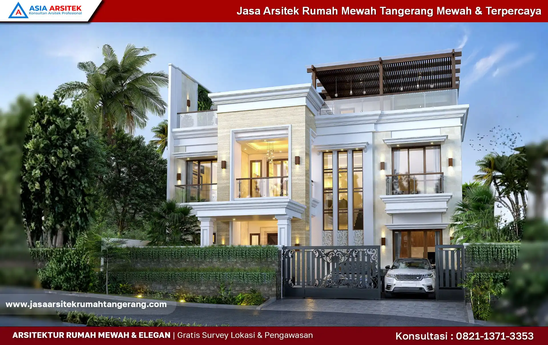 Jasa Arsitek Rumah Mewah Tangerang Mewah & Terpercaya