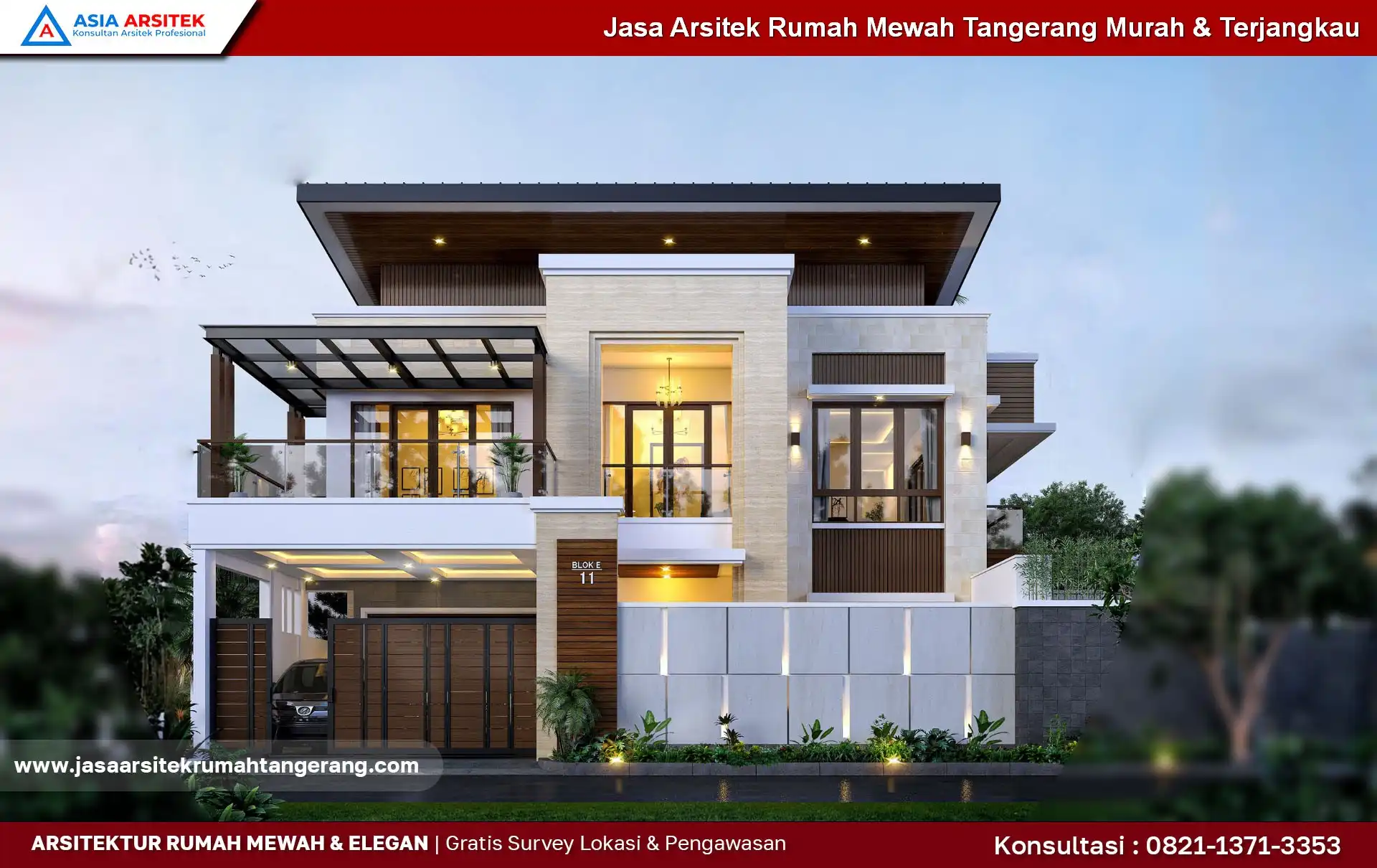 Jasa Arsitek Rumah Mewah Tangerang Murah & Terjangkau