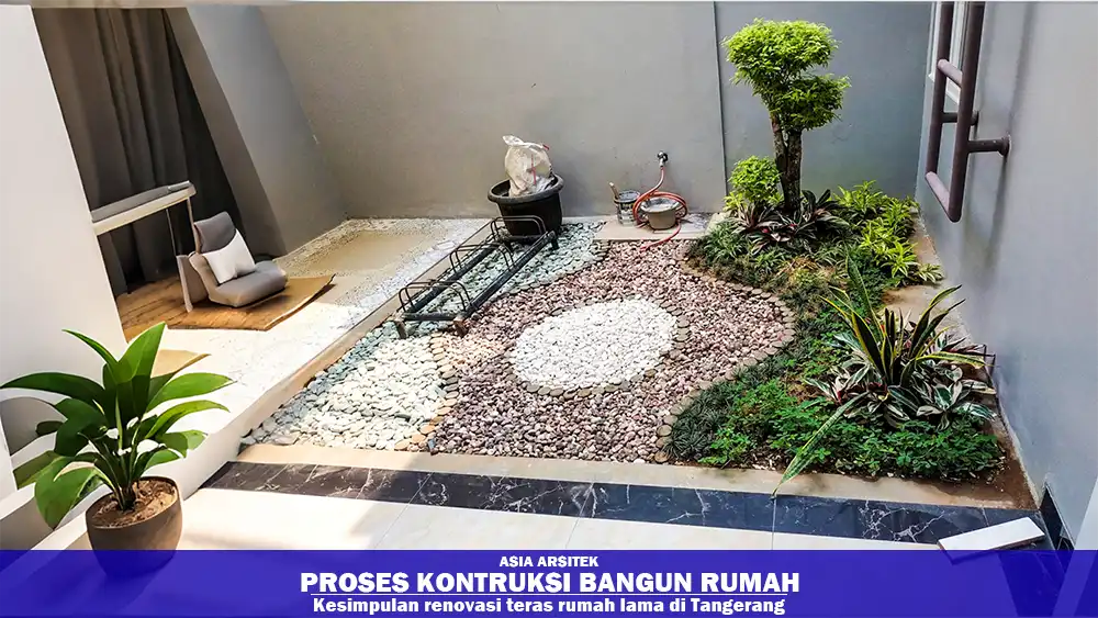 renovasi teras rumah lama di Tangerang