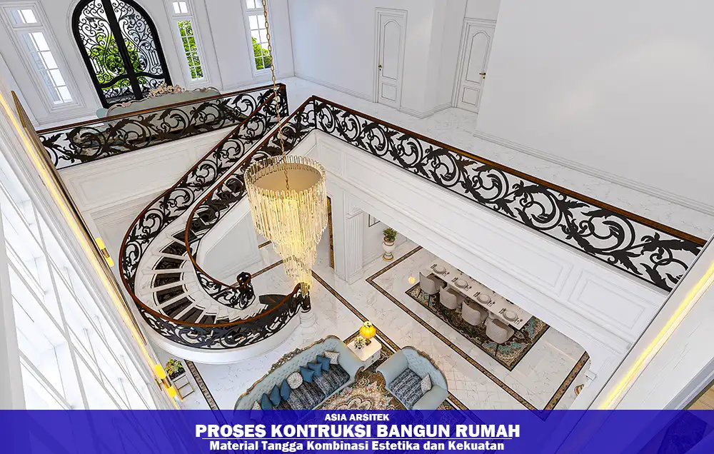 desain tangga rumah 2 lantai minimalis Tangerang