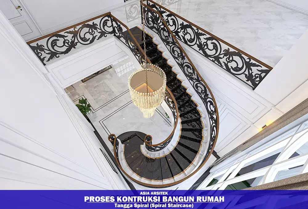 desain tangga rumah 2 lantai minimalis Tangerang