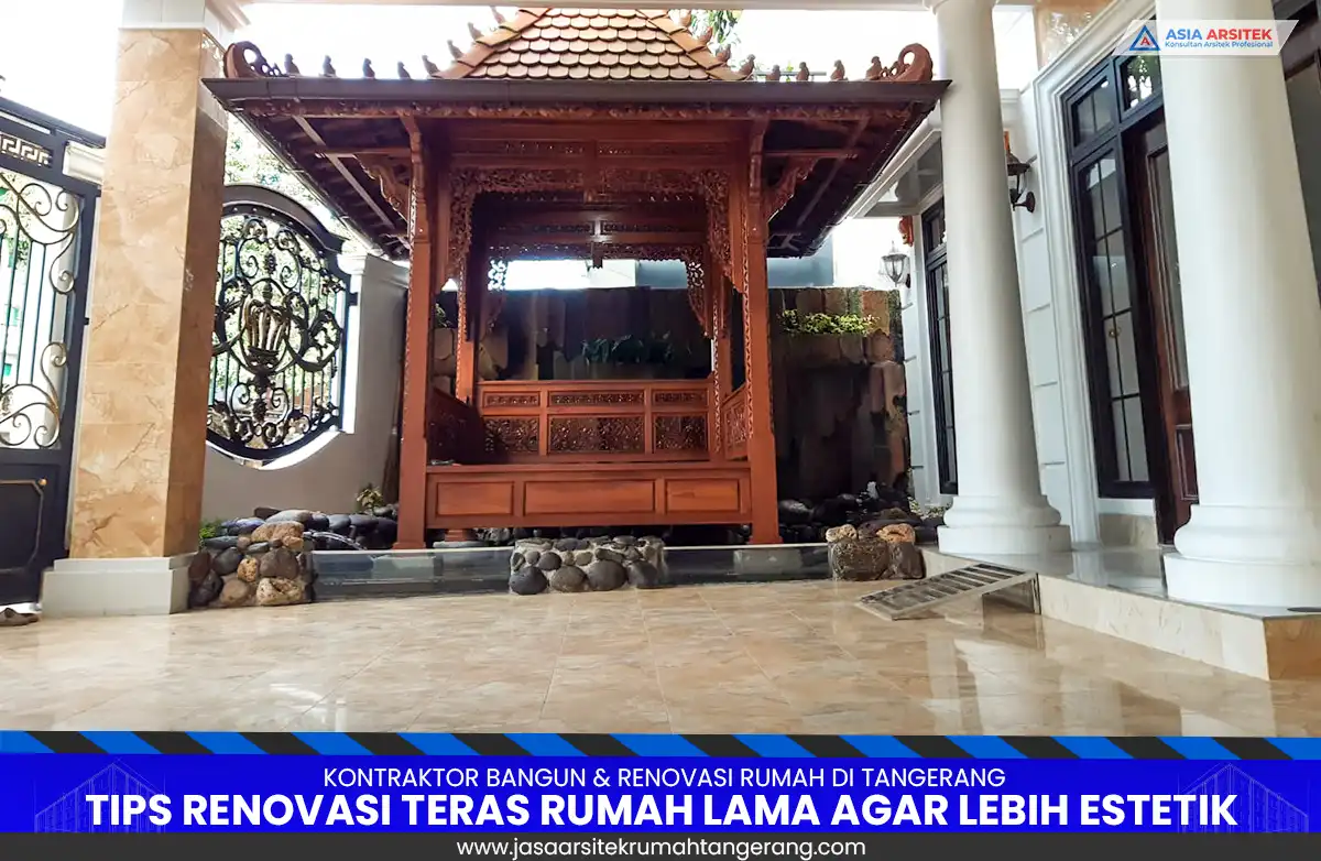 renovasi teras rumah lama di Tangerang