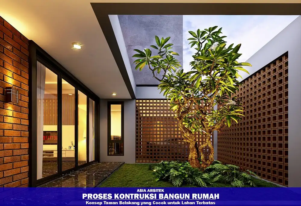 Perencanaan Tata Taman Belakang untuk Rumah Minimalis Tangerang