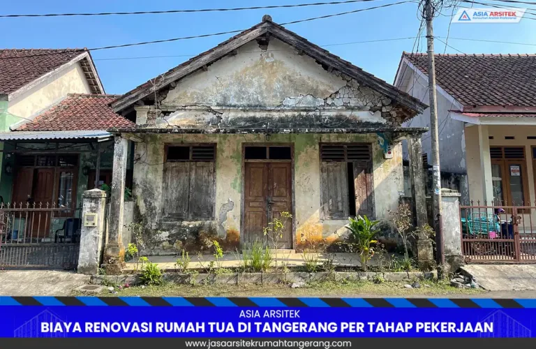 Renovasi rumah tua di Tangerang per tahap pekerjaan
