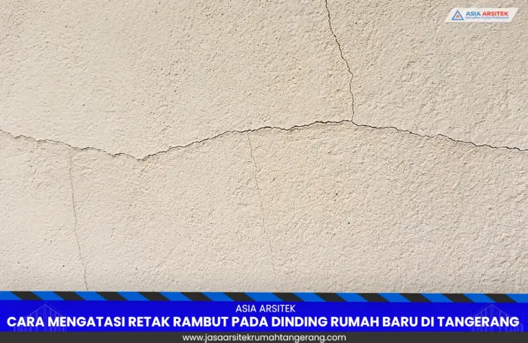 retak rambut dinding rumah