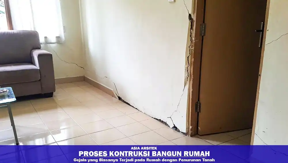 gejala penurunan tanah rumah