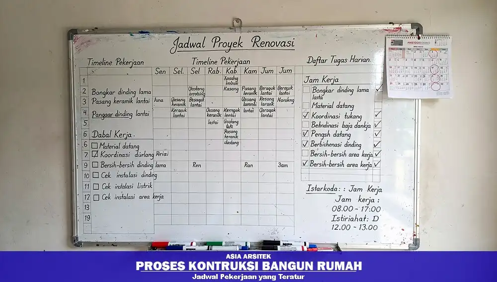 jadwal renovasi rumah