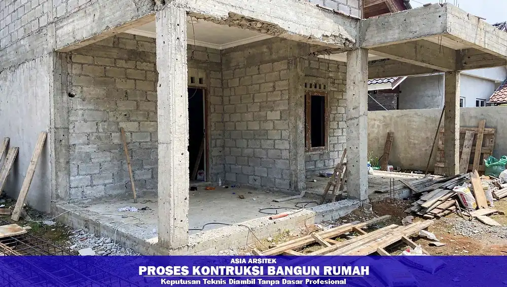 Kesalahan teknis konstruksi rumah