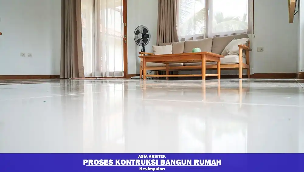 hasil perbaikan lantai rumah retak
