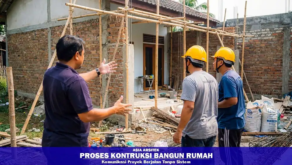 Komunikasi proyek rumah tidak terkontrol