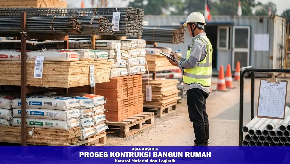 kontrol material dan logistik proyek rumah
