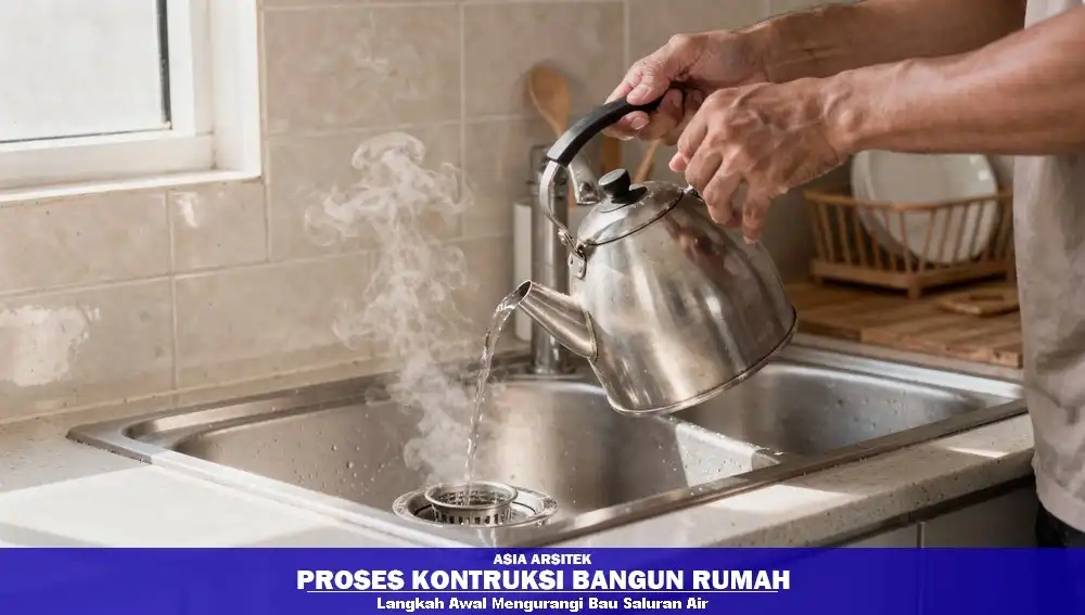 cara mengurangi bau saluran air