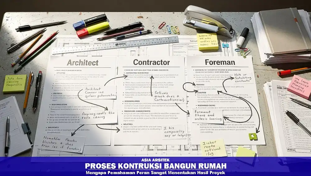 pembagian peran arsitek kontraktor dan mandor