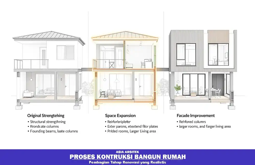 Tahapan renovasi bertahap rumah KPR