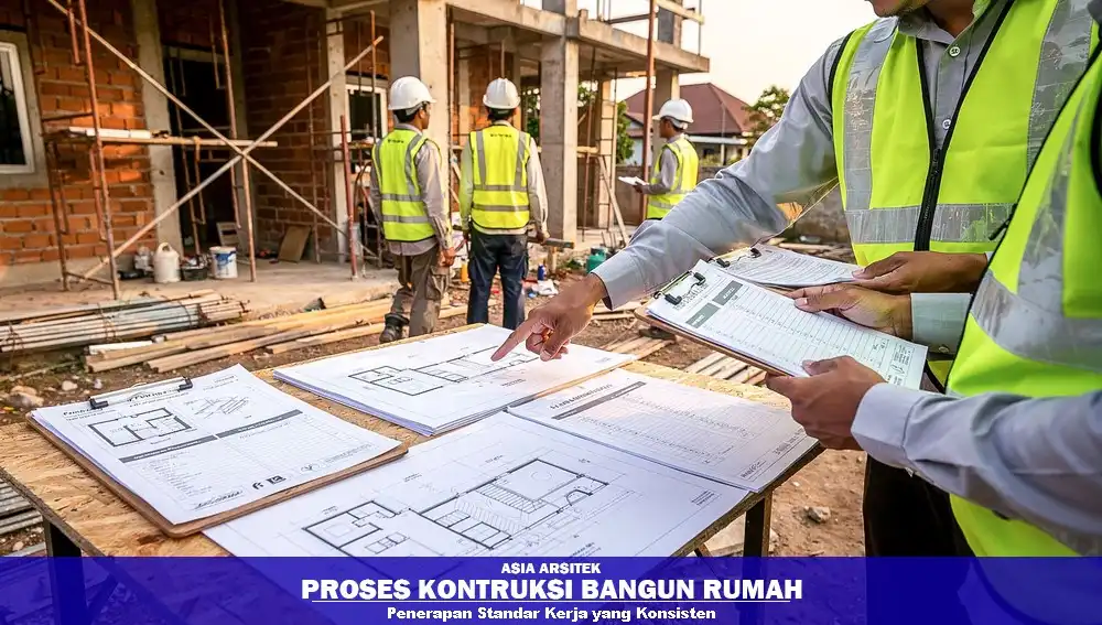 standar kerja konsisten di proyek rumah