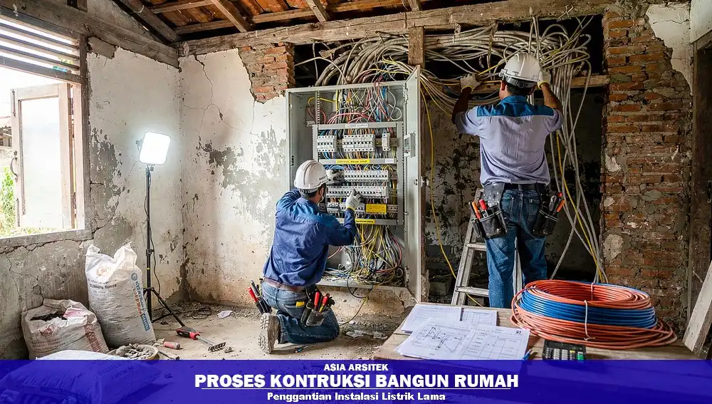Penggantian instalasi listrik rumah lama