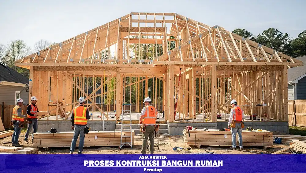 Proyek rumah dikerjakan kontraktor profesional