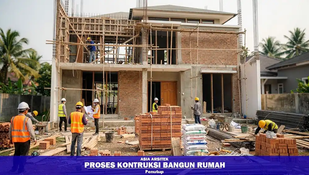 Proses pembangunan rumah terencana dan terkontrol