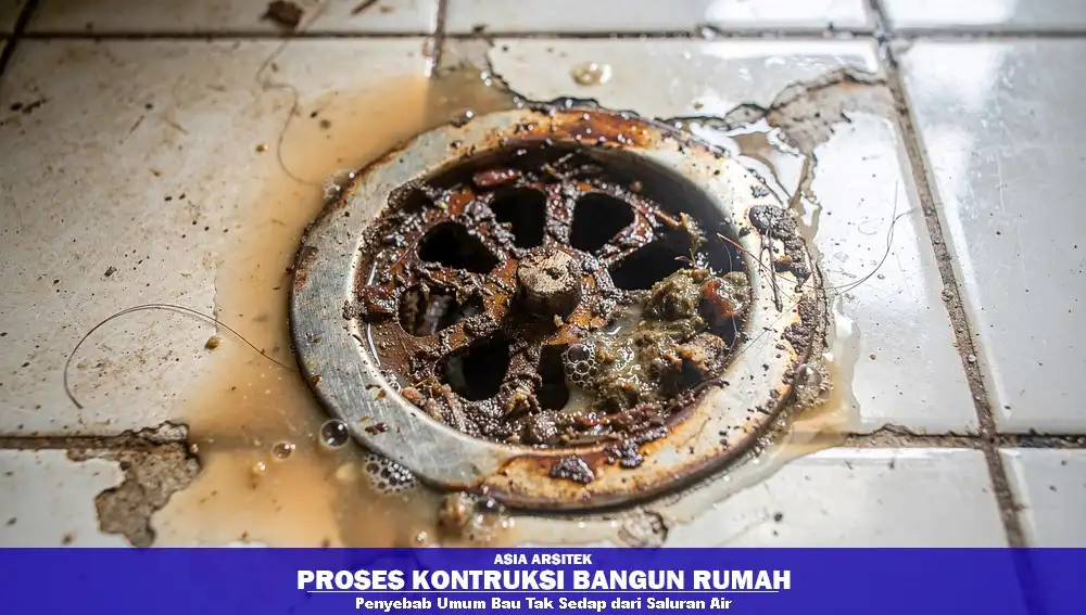 penyebab bau saluran air