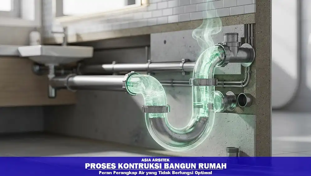 perangkap air penyebab bau saluran air