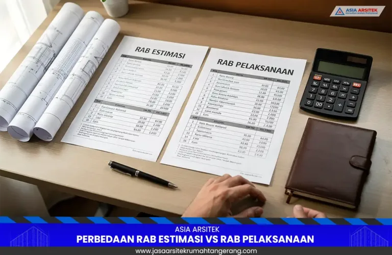 Perbedaan RAB bangun rumah antara estimasi dan pelaksanaan
