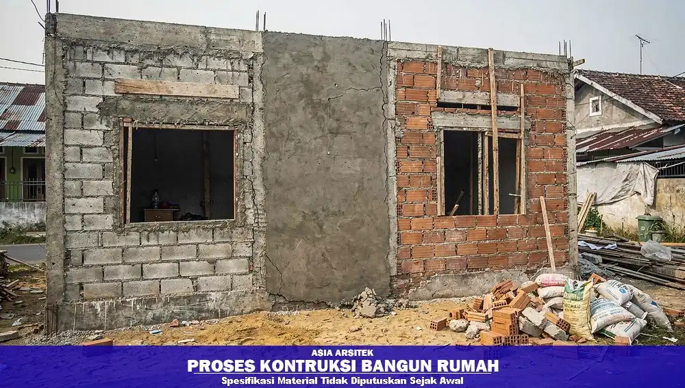 Spesifikasi material bangunan tidak konsisten