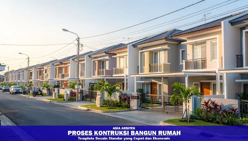 Template desain rumah standar di Tangerang