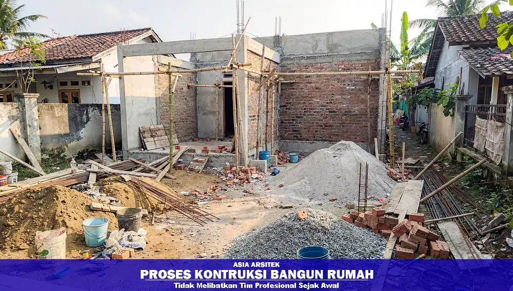 Proyek rumah tanpa kontraktor profesional